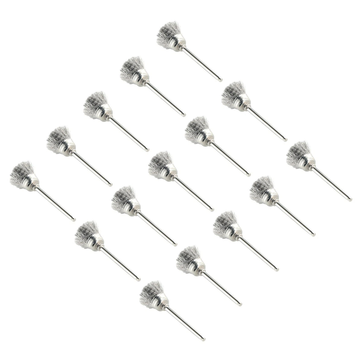 15pcs Stainless Steel Wire Brush Kit for Deburring