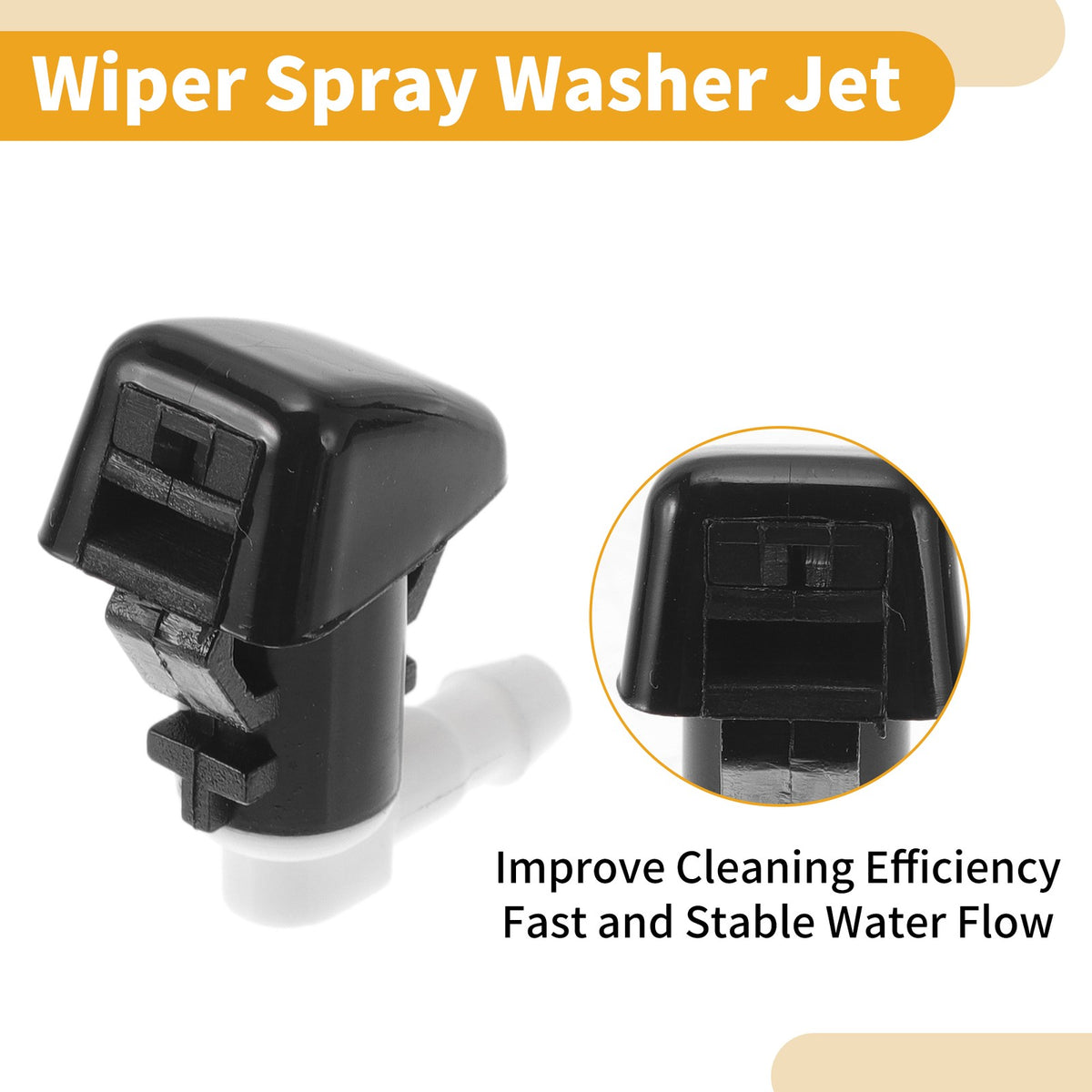 Windshield Washer Nozzle Kit Replacement for Chevrolet Malibu (2008–2012)