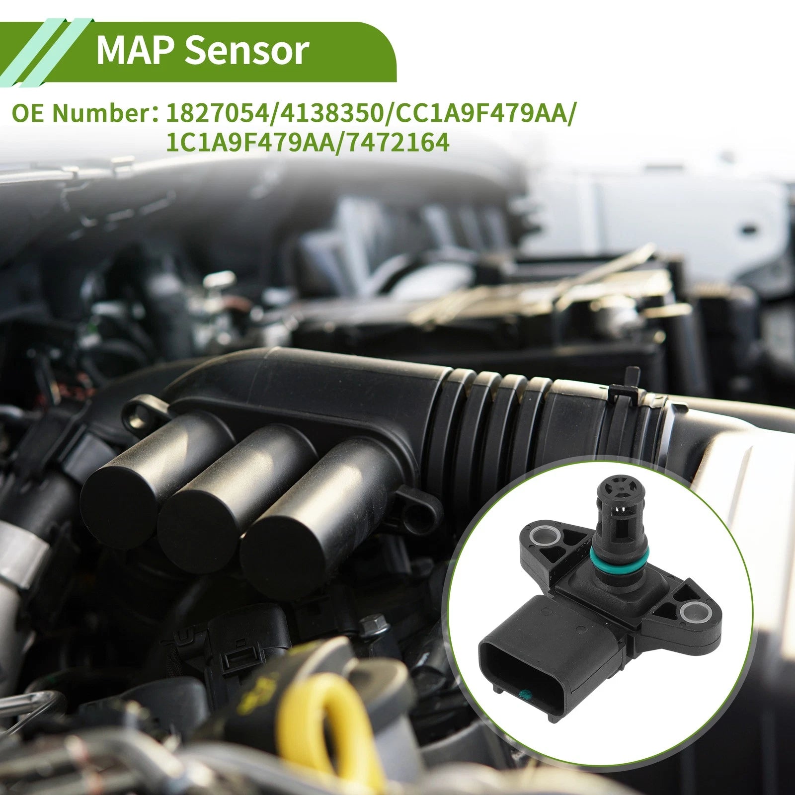 Manifold Absolute Pressure Sensor for Ford Mondeo MK3 (2000–2007) - 1827054