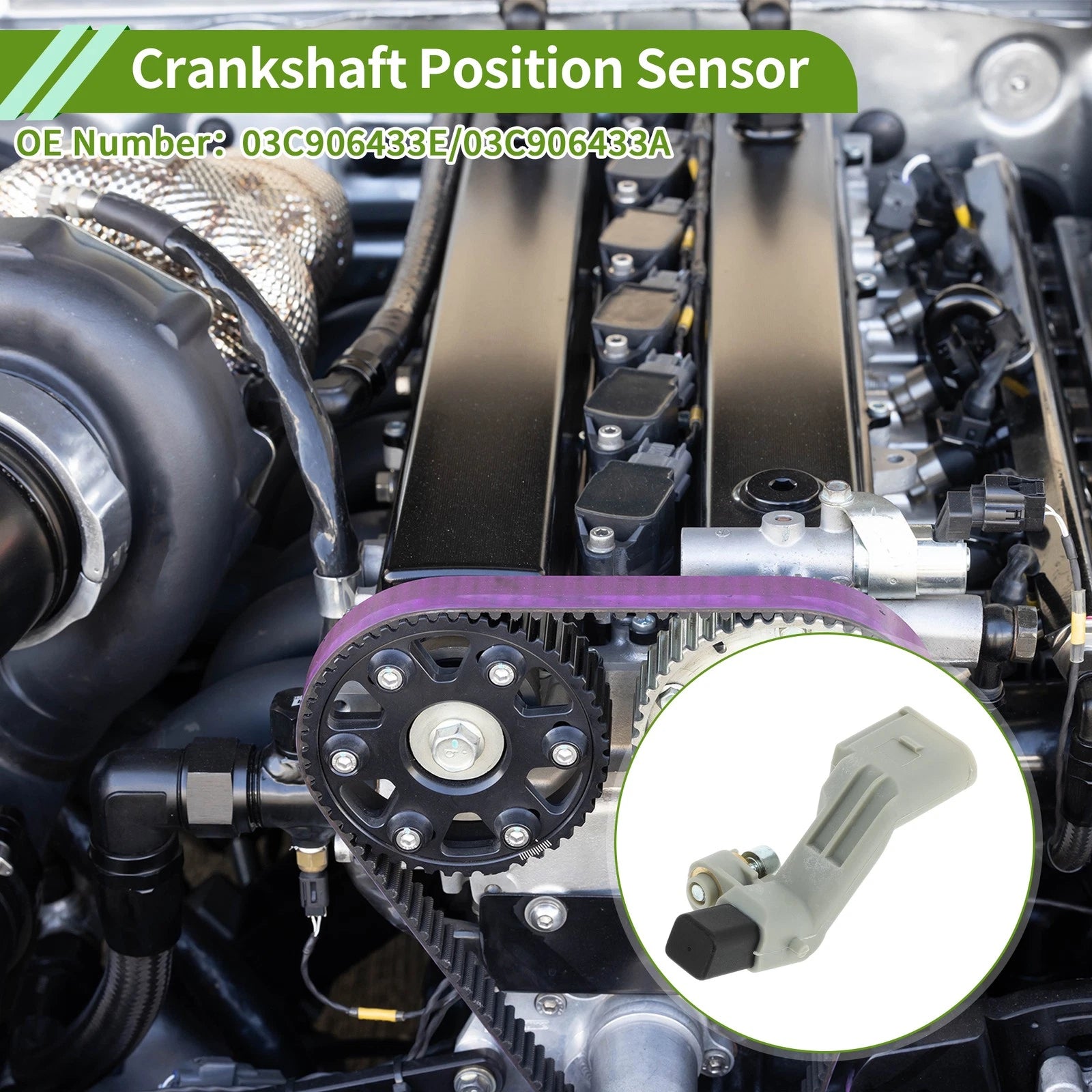 Crankshaft Position Sensor for VW Passat 2.0TDI (2012–2014) No. 03C906433E