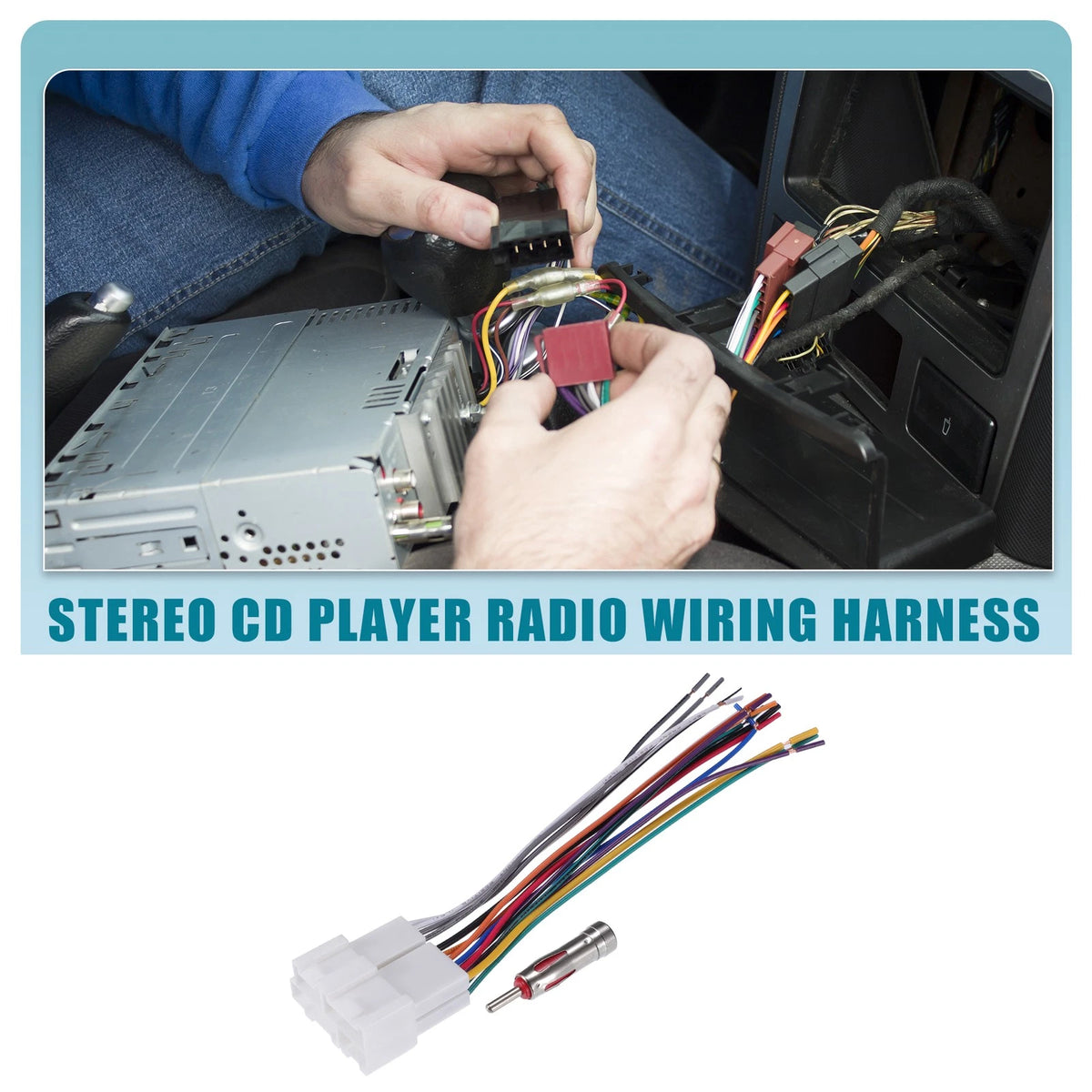 Car Stereo Radio Wiring Harness Replacement for Chevrolet (2005–2015)