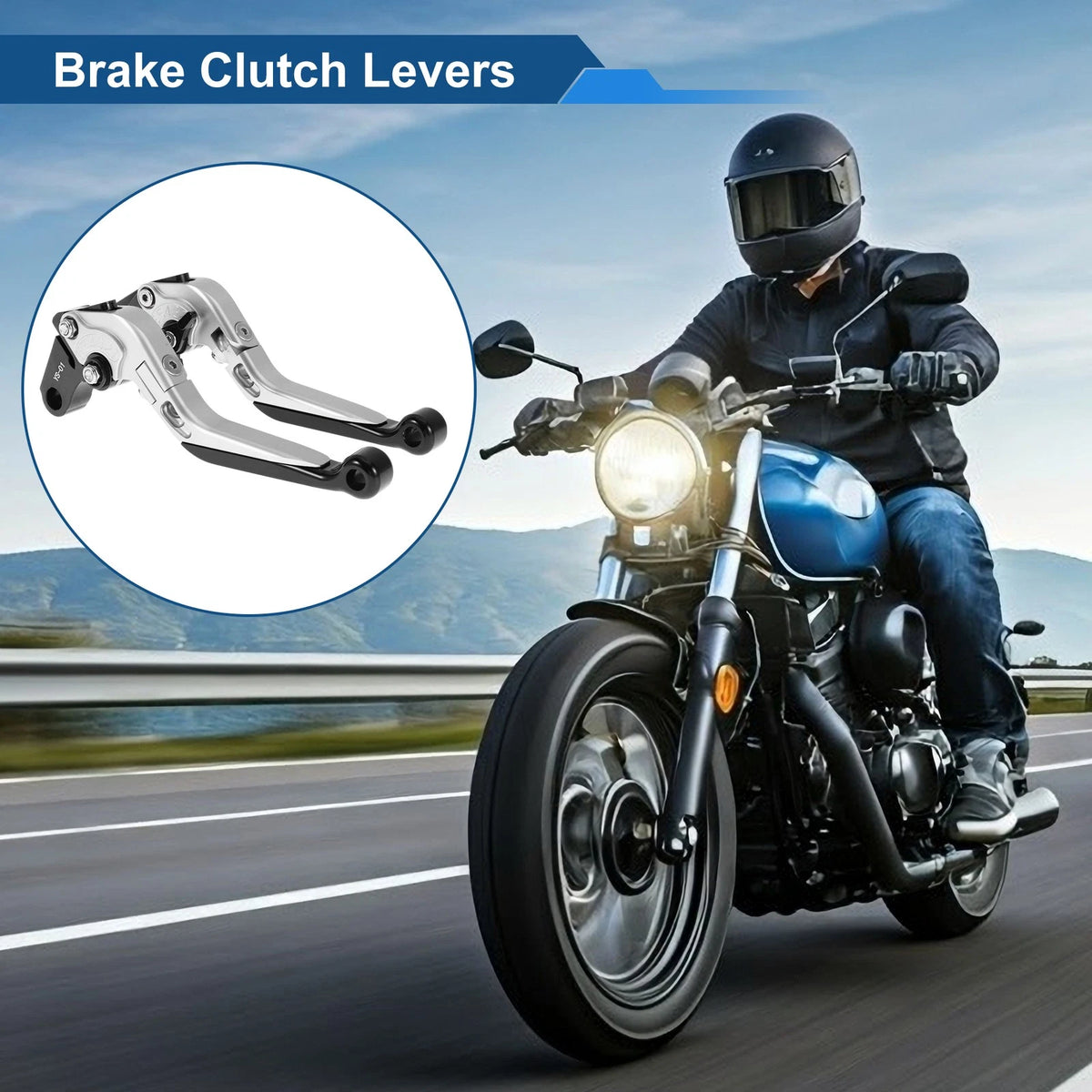 Adjustable Brake Clutch Levers for Honda X11 1999–2002 Black Silver Tone