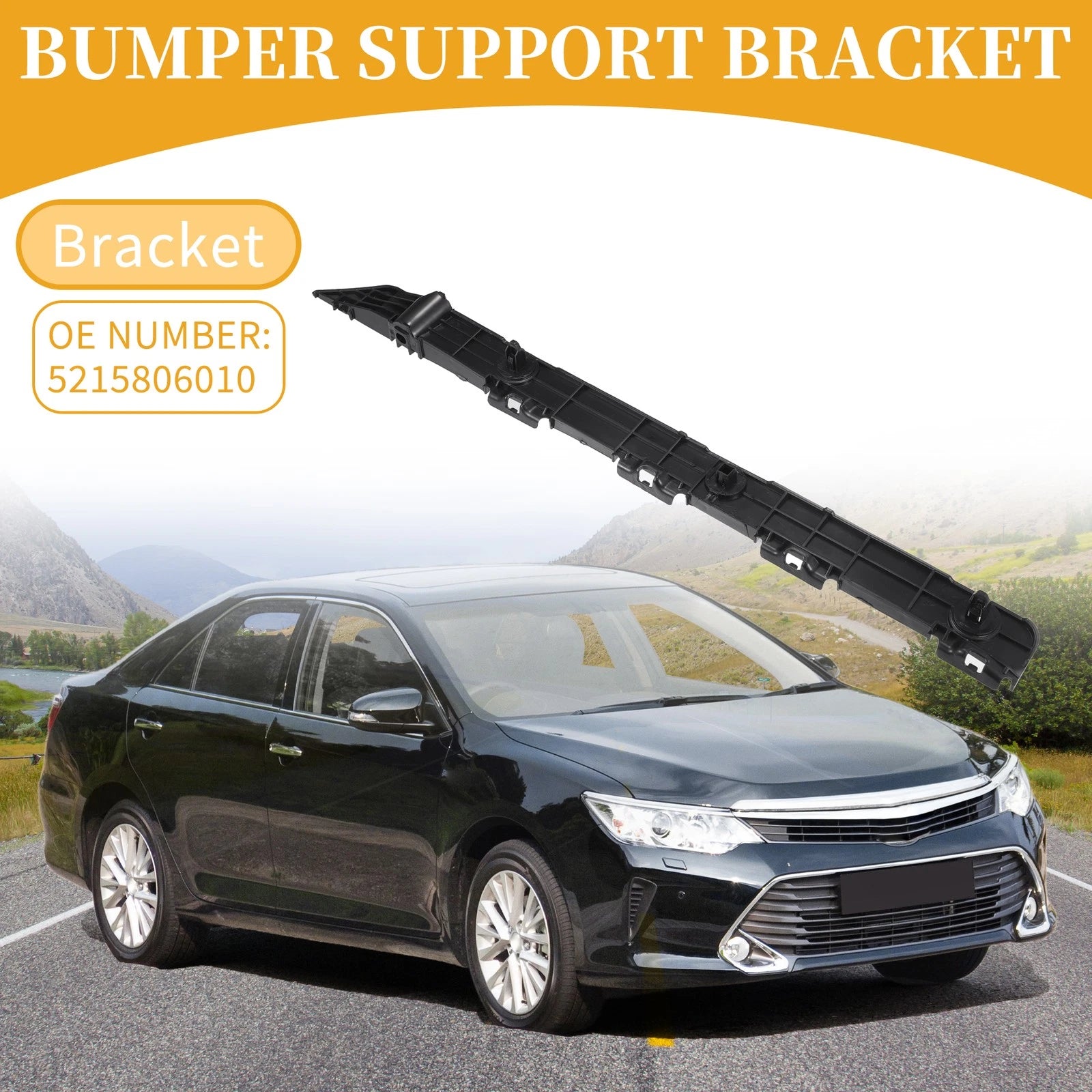 LH Side Front Bumper Support Bracket Replacement for Toyota Camry (2007–2011)