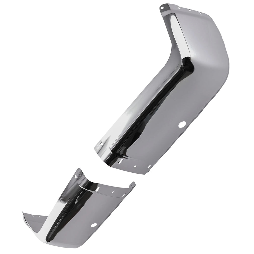 Chrome Bumper Ends for Silverado 3500 HD LTZ (2007–2014) w/Sensor