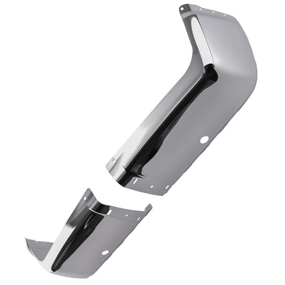 Chrome Bumper Ends for Silverado 3500 HD LTZ (2007–2014) w/Sensor