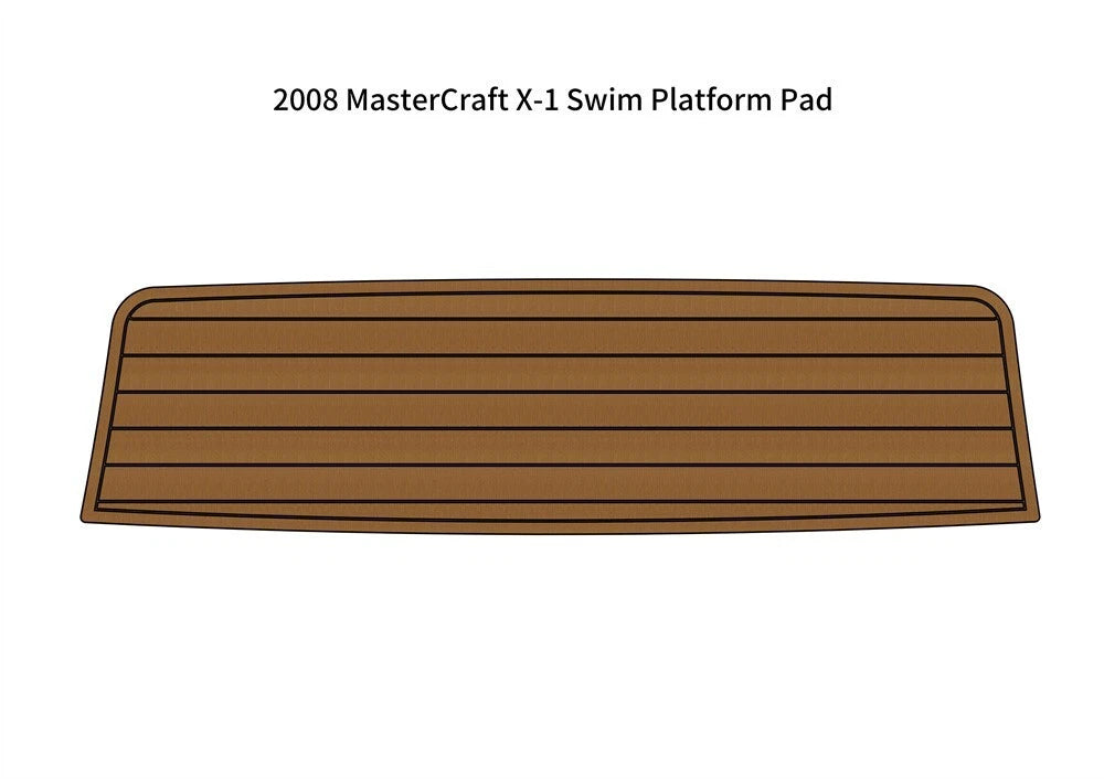 Swim Platform Pad for MasterCraft X-1 (2008) - EVA Faux Foam Teak Deck Mat