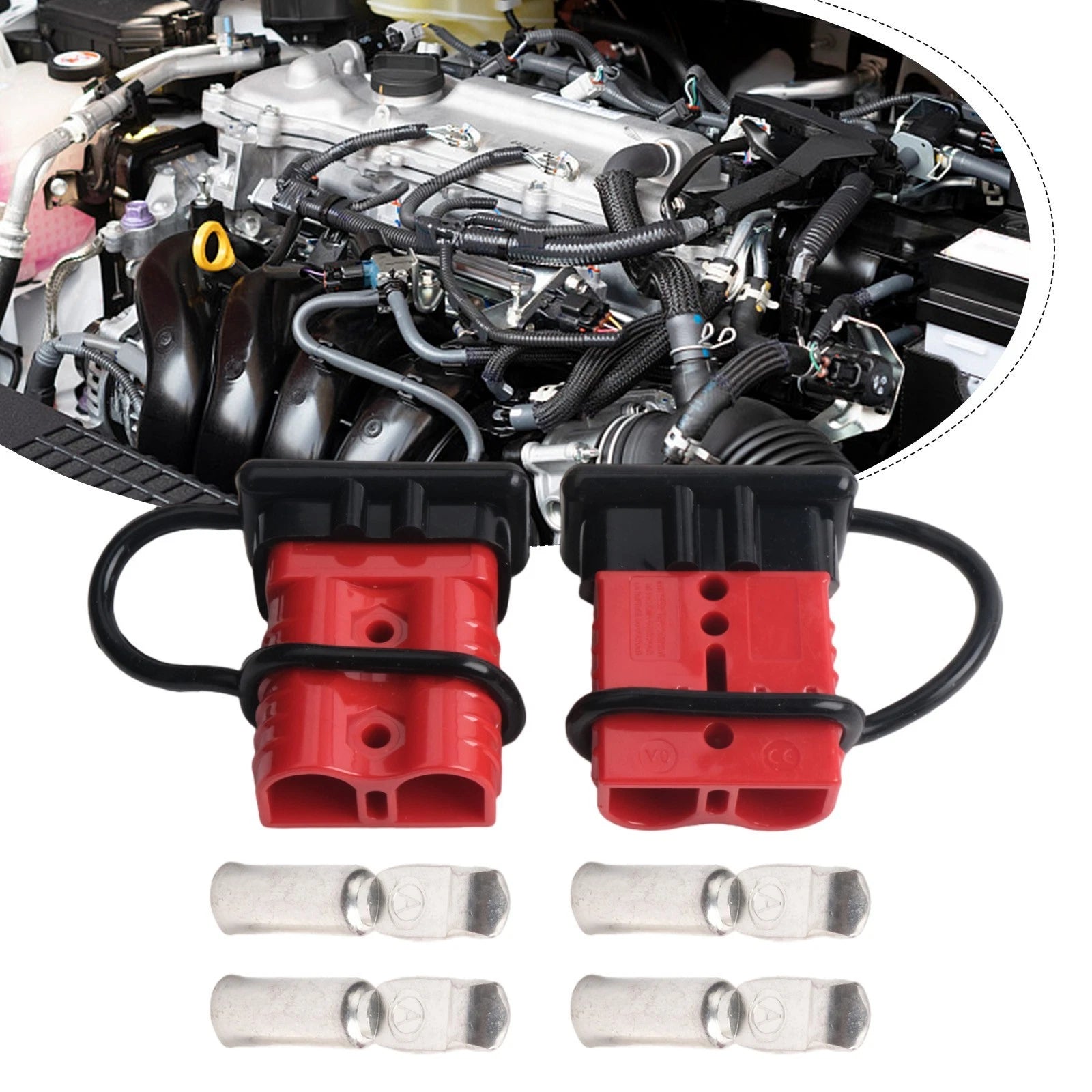 2X 175A Quick Connect Disconnect for Jumper Cables (Universal)