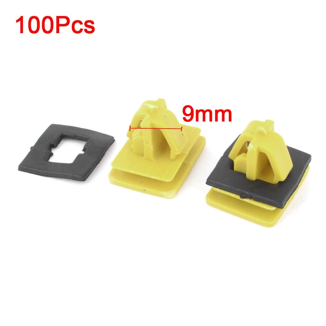 100PCS Plastic Bumper Push Rivet Clips for Universal Fit (Year Range)