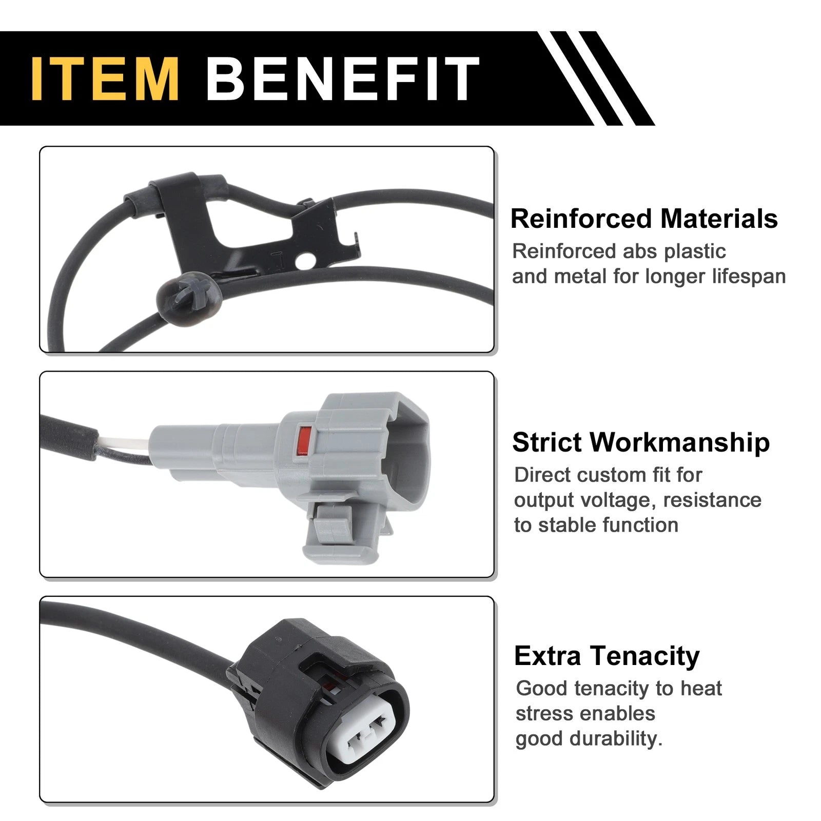 ABS Wheel Speed Sensor Replacement for Toyota FJ Cruiser Front Left (2007–2014)