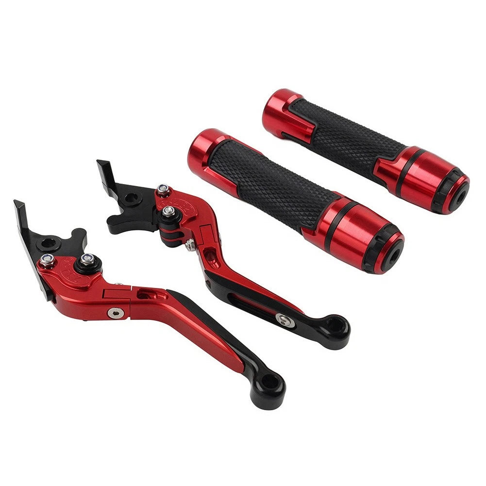 Brake Clutch Levers Handlebar Grips Set for Honda CB599 CB600 CB919 VT750 (2000–2007)