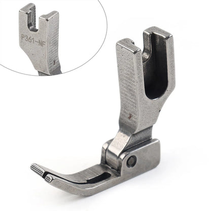 Hinged Zipper Right Foot for Industrial Needle Feed Sewing Machine