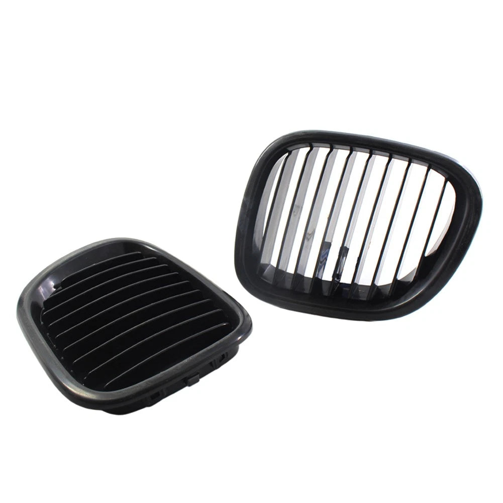 1 Pair Glossy Black Front Kidney Grille for BMW Z3 (1996–2002) 51138412949, 51138412950