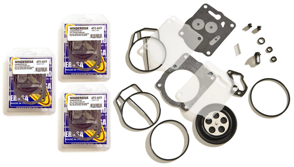 Triple Mikuni Carb Rebuild Kit for Yamaha XL XLT 1200 GP1200R (1996–2002)
