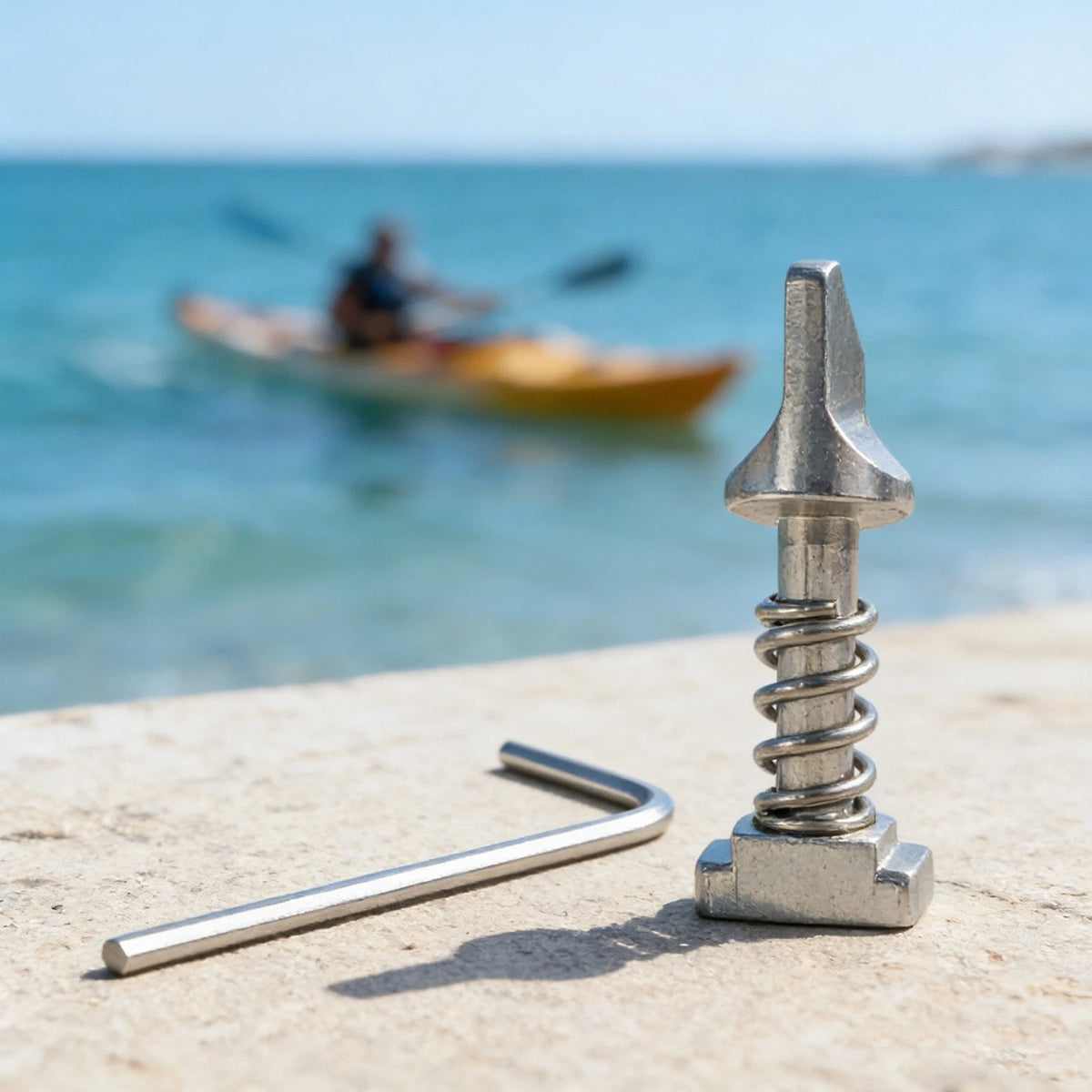 Longboard Fin Screw Set for Surfboards - Stainless Steel Quick Release