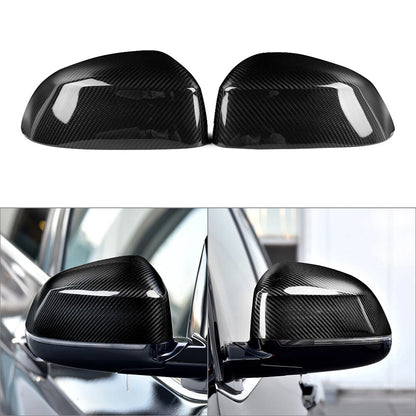 Pair Carbon Fiber Mirror Covers for BMW X3 (2014–2017) X4 (2014–2017) X5 (2014–2017)