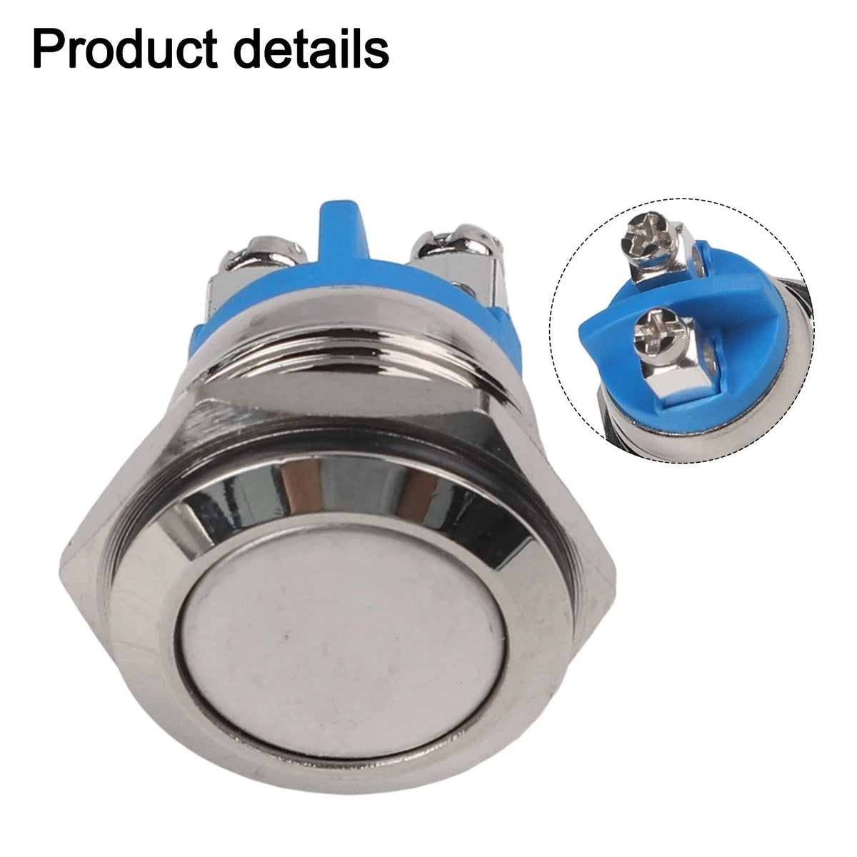 12V Waterproof Momentary Switch for Car Accessories (16mm)