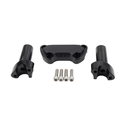 3.5" Straight Handlebar Riser & Top Clamp for Harley Dyna Tour Road Glide