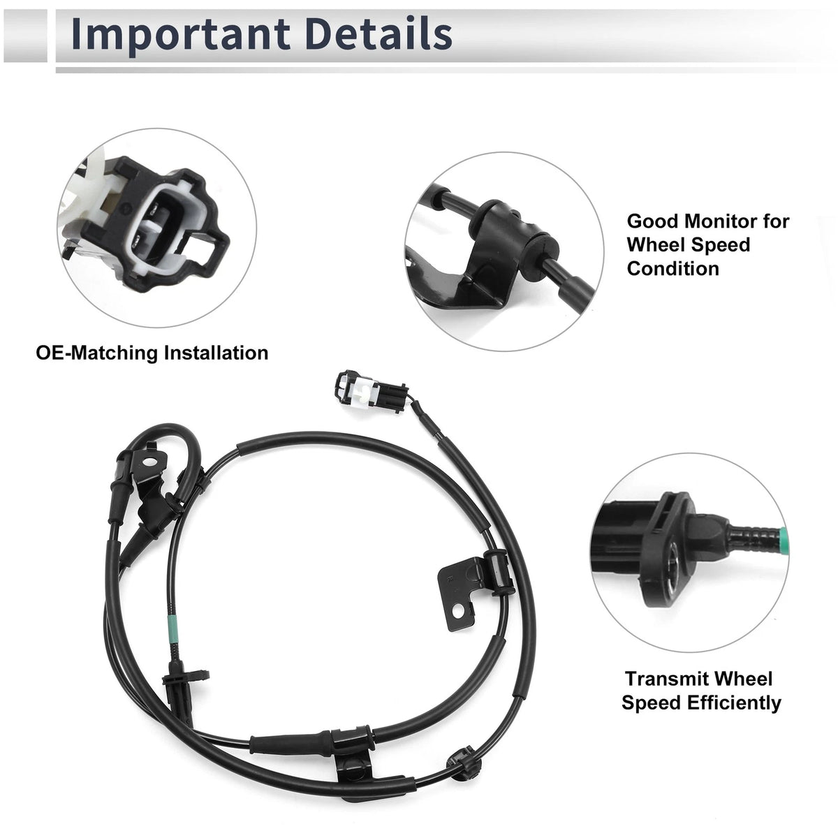 ABS Wheel Speed Sensor No. 598303R750 for Kia Cadenza (2014–2016)