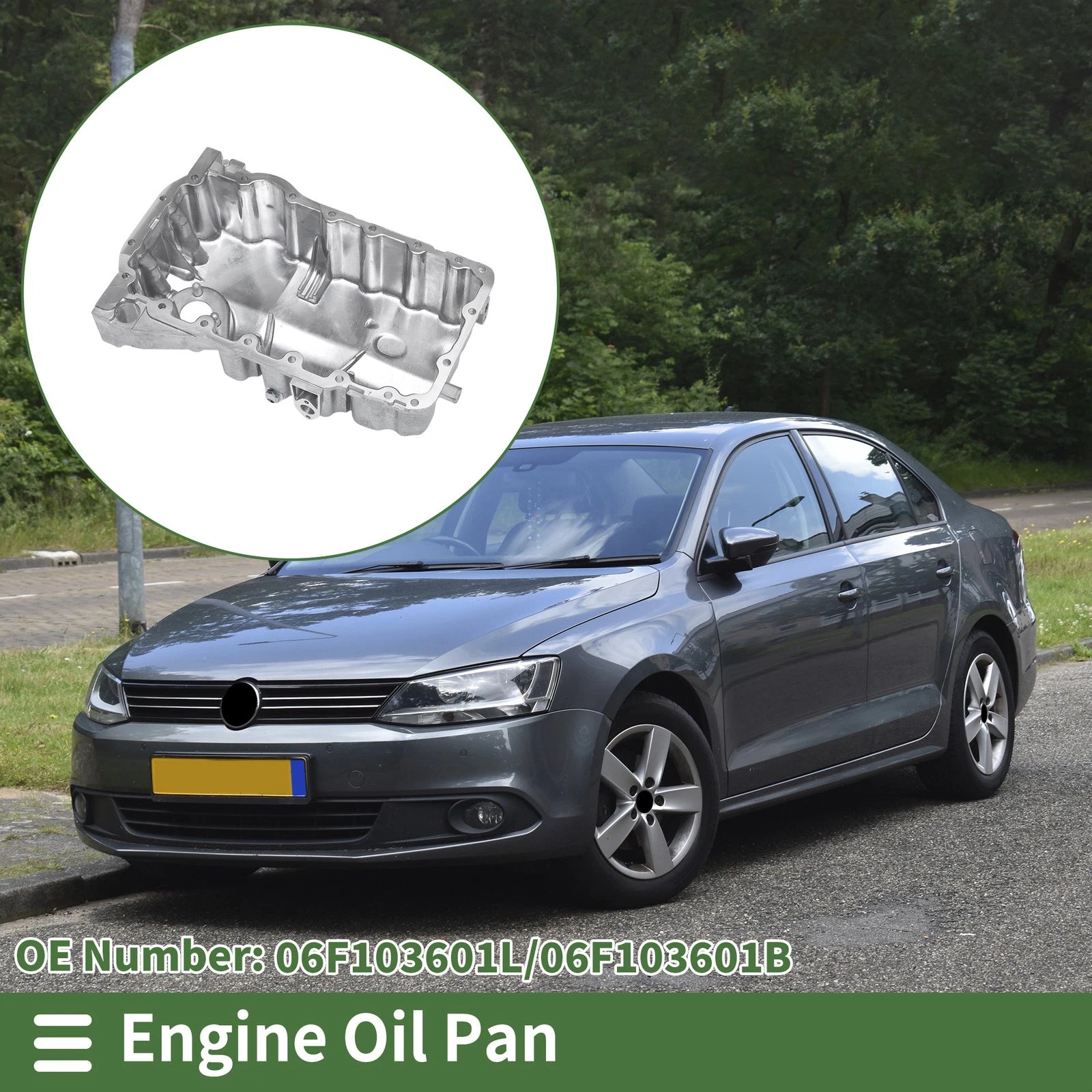 Engine Oil Pan Replacement for Volkswagen Jetta (2006–2008) Aluminum