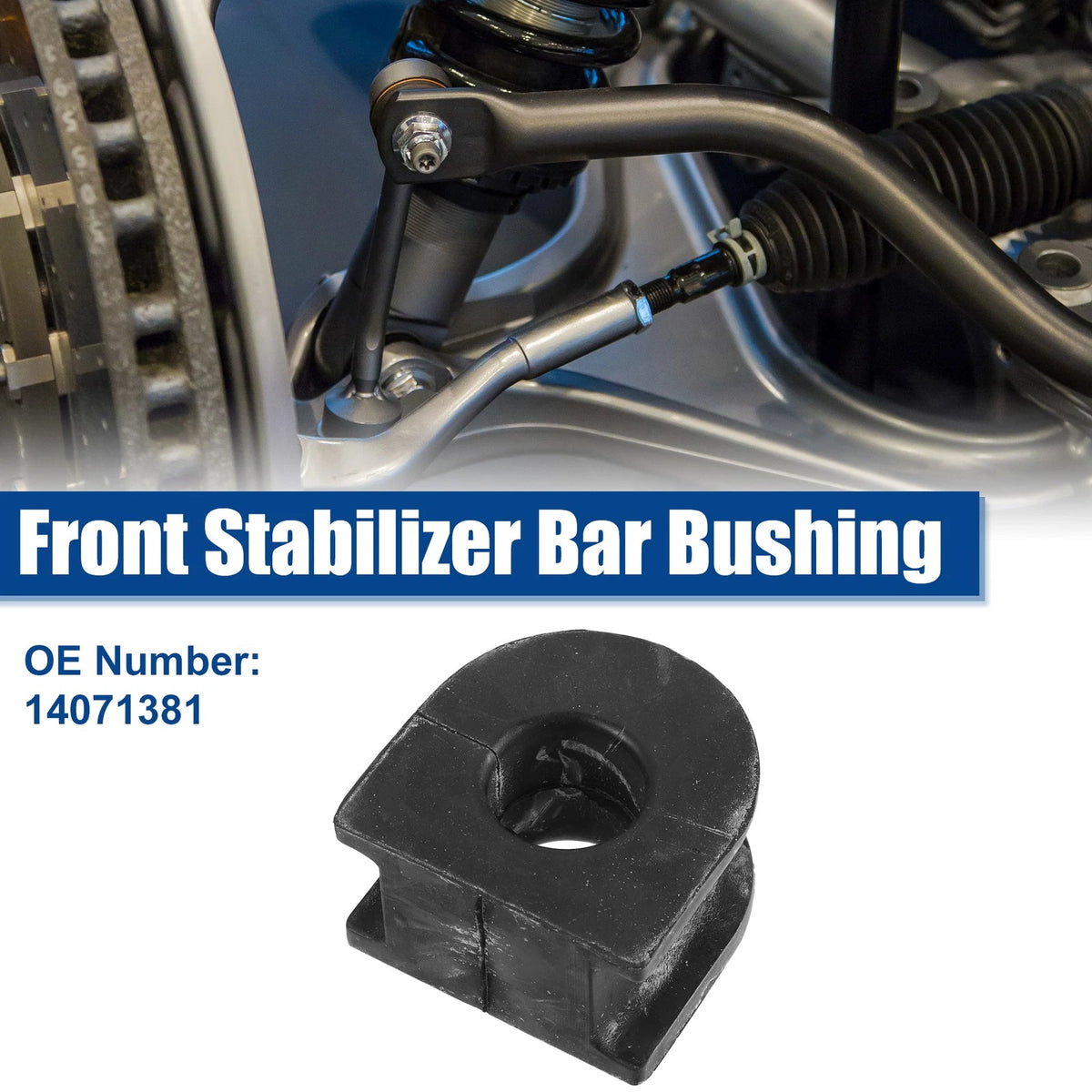 Front Sway Bar Stabilizer Shaft Insulator Bushing for Chevy Silverado (2014–2018)