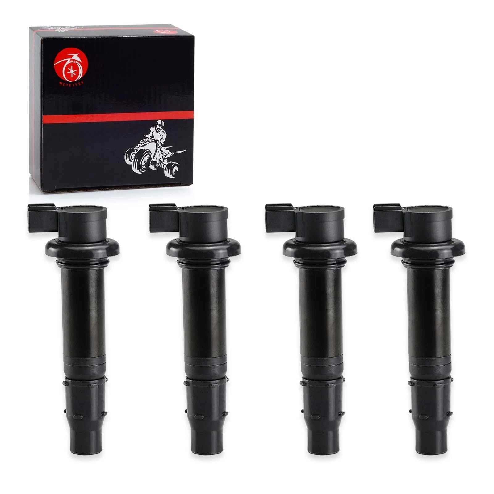 4X Ignition Coil Assembly for Yamaha YZF-R6 R6 (2003–2005) YZF R6S (2006–2009)