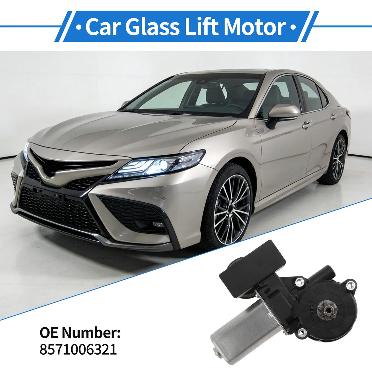 Power Window Regulator Motor Rear Right for Toyota Camry (2020–2021)
