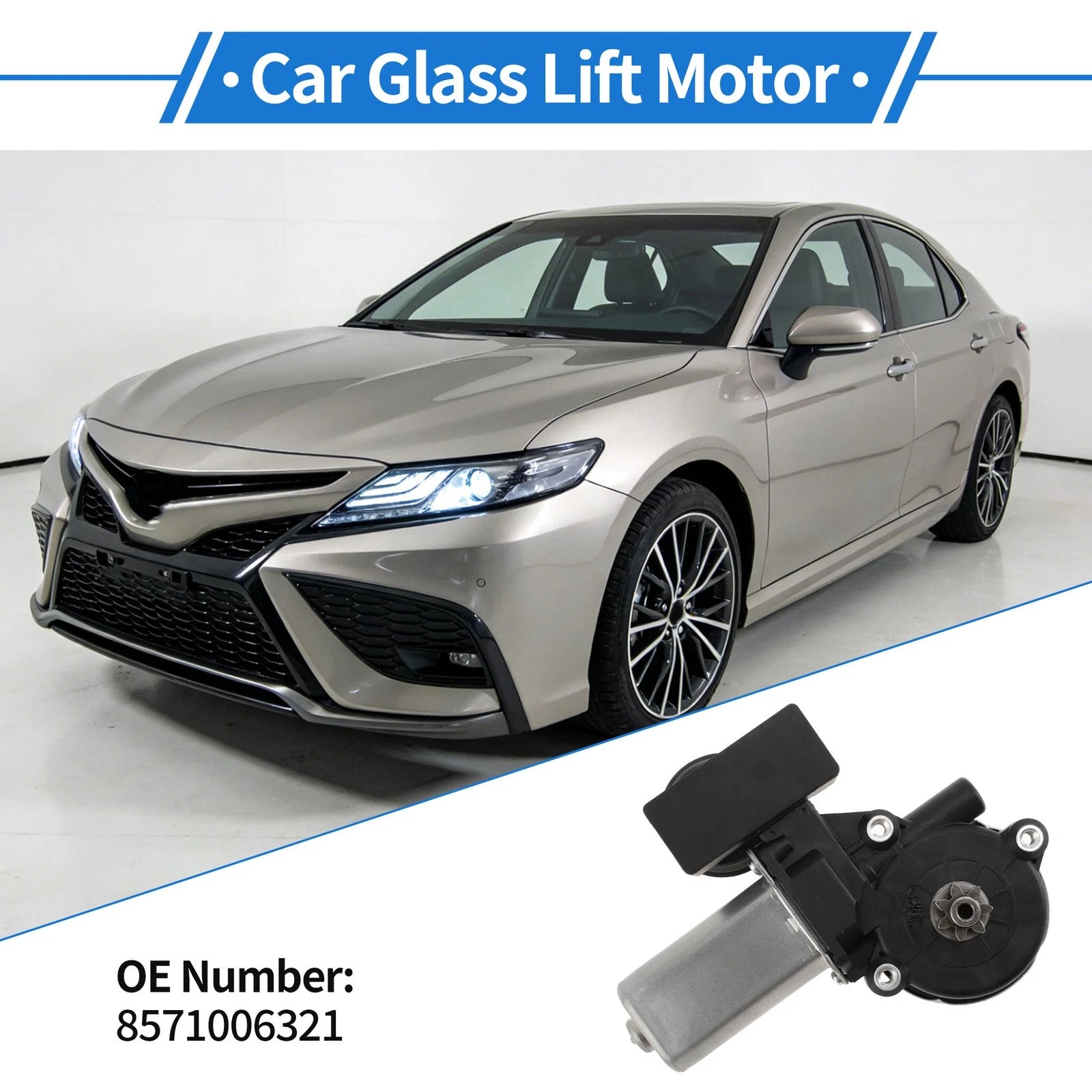 Power Window Regulator Motor Rear Right for Toyota Camry (2020–2021)