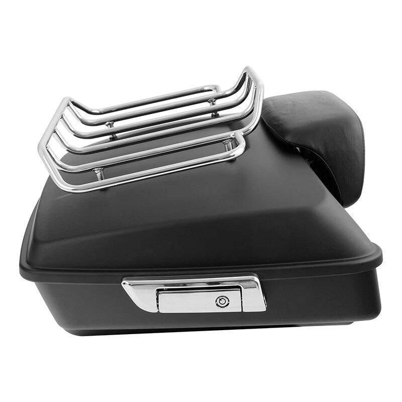 Chopped Trunk Backrest Pad Mount Rack for Harley Touring (2009–2013)