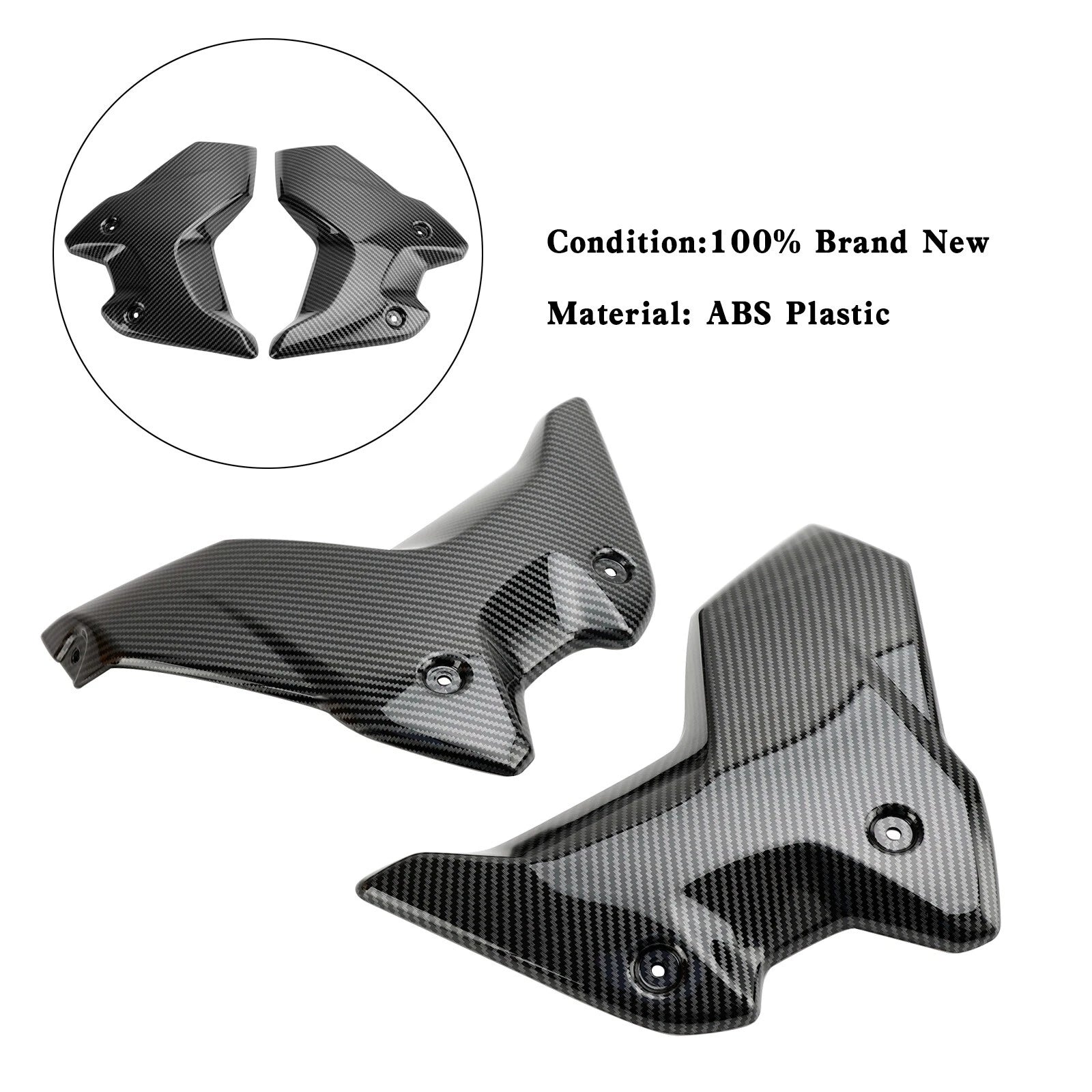 Side Frame Fairing Cowl Guards for BMW R1250GS (2018–2023) Carbon