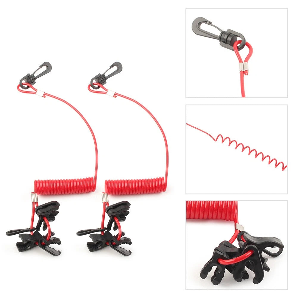 Boat Kill Switch Key Set For Johnson For Evinrude For Mercury For Yamaha 2PCS