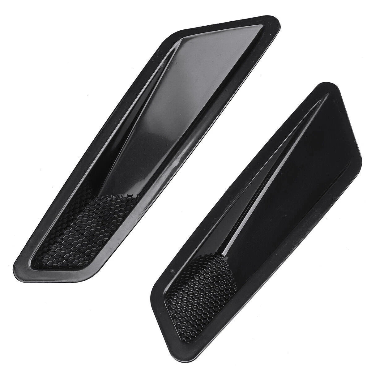 2X Gloss Hood Vent Air Intake Scoop Duct for Mercedes W204 W212 W213 AMG