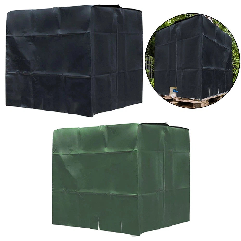 Rain Cover for IBC Tank Container 1000 Liters - Black