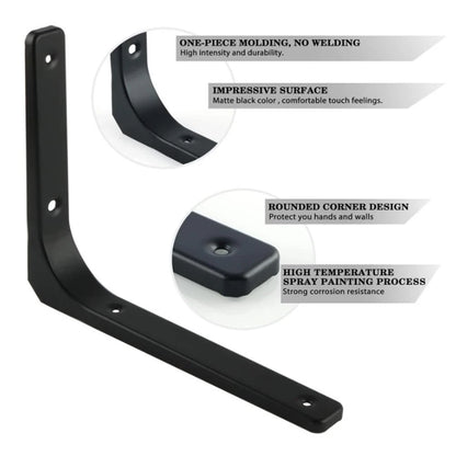 2X Heavy Duty L-Shaped Wall Brackets for Floating Shelves