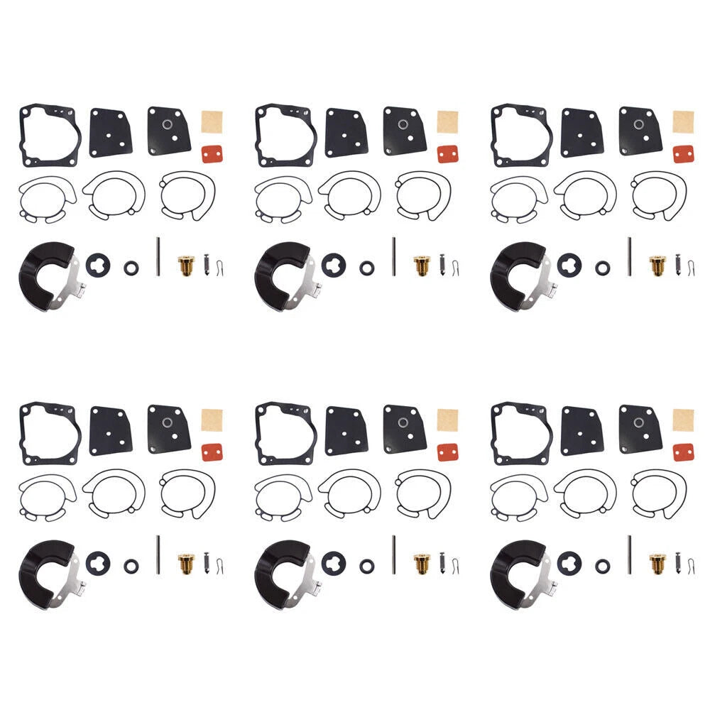 6x Carburetor Kits for Johnson Evinrude V4