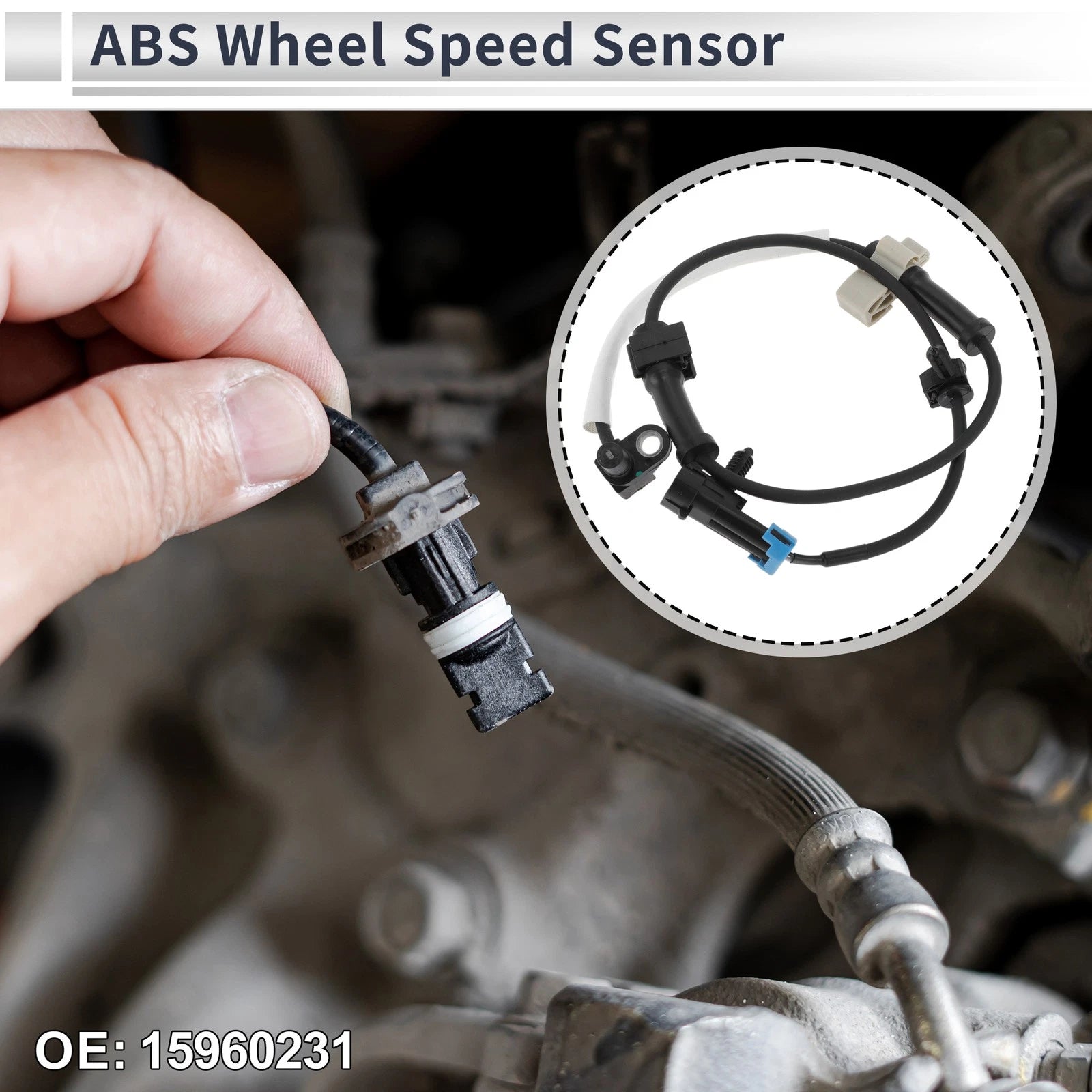 ABS Wheel Speed Sensor Replacement for Chevrolet C3500 (1995–1996) Front