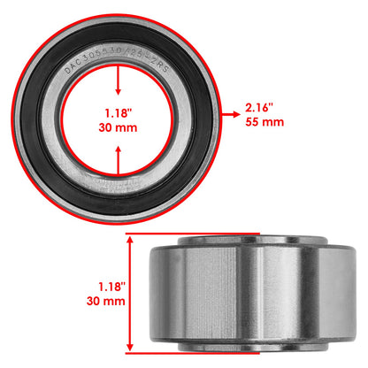 Wheel Bearing and Seal Kit Rear for Arctic Cat 500 Auto 4x4 TRV (2003-2004)