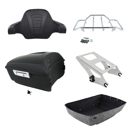 Trunk Backrest Pad Mount Rack for Harley Touring Electra Glide (2014–2026)