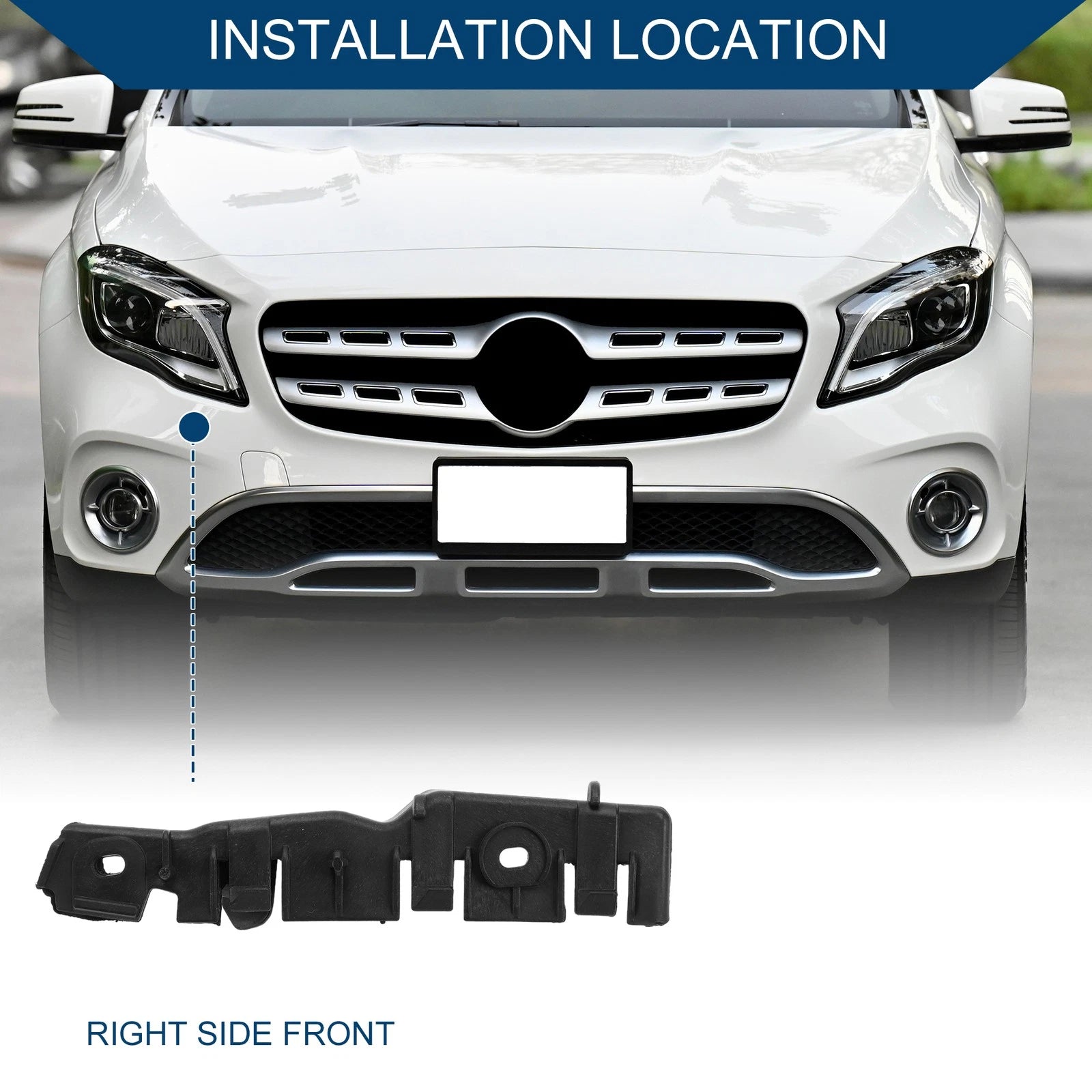 Right Front Bumper Support Bracket Replacement for Audi A3 8P (2005–2013)