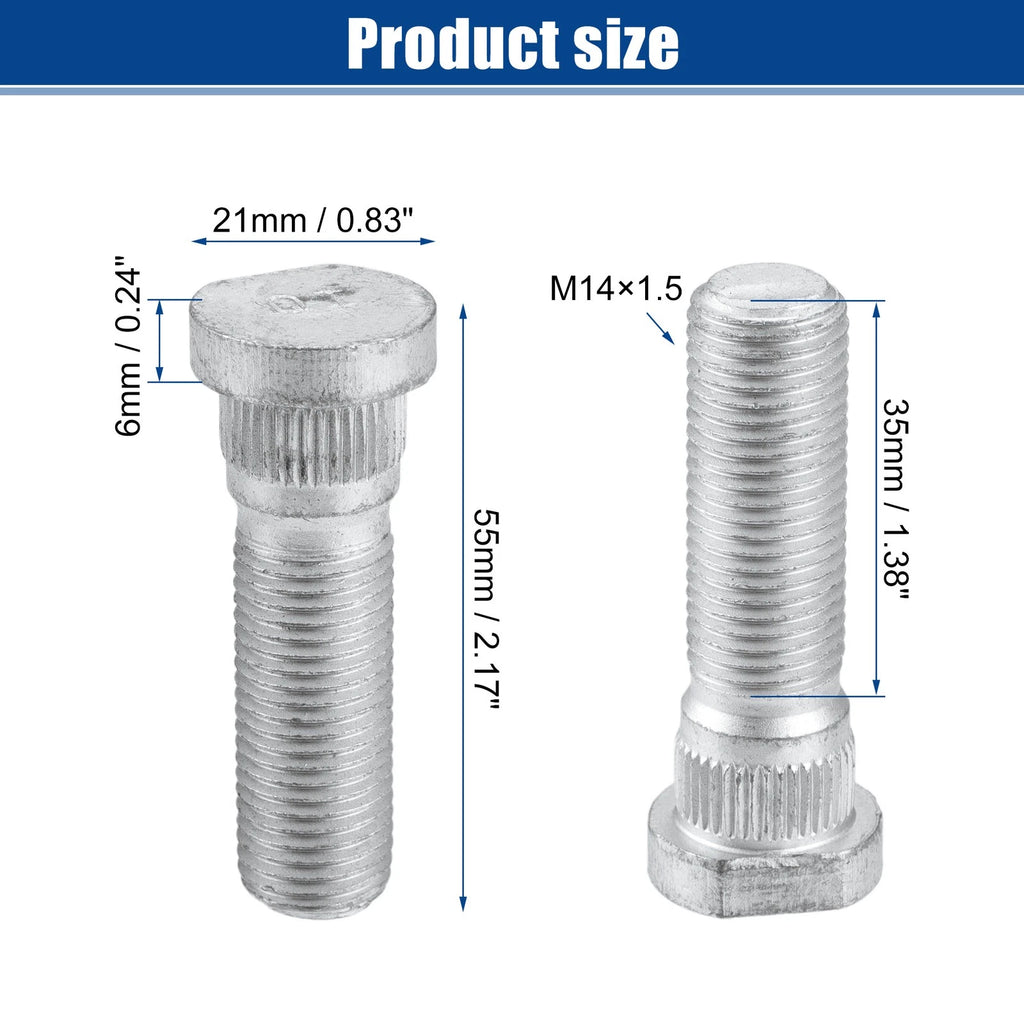 5pc Wheel Lug Bolt Nut M14x1.5 Replacement for Dodge Challenger Charger (2008–2023)