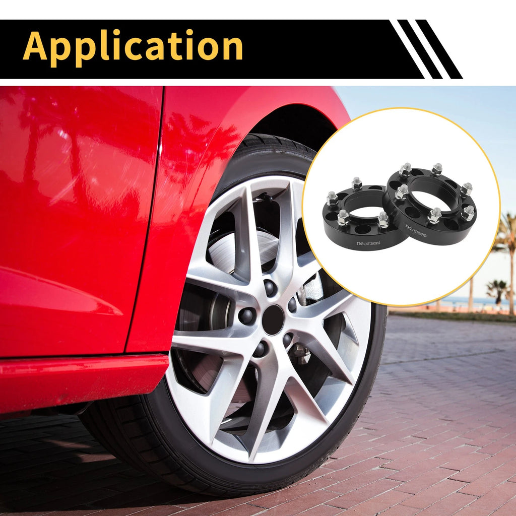 2 Pc Wheel Spacers 6x139.7 108mm M12x1.5 Replacement for Lexus GX (2002–2023)