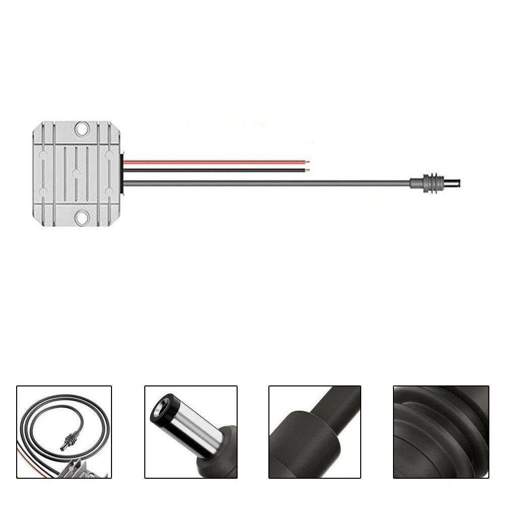 12V to 30V Boost Adapter for Outdoor Remote Work - Aluminum Housing