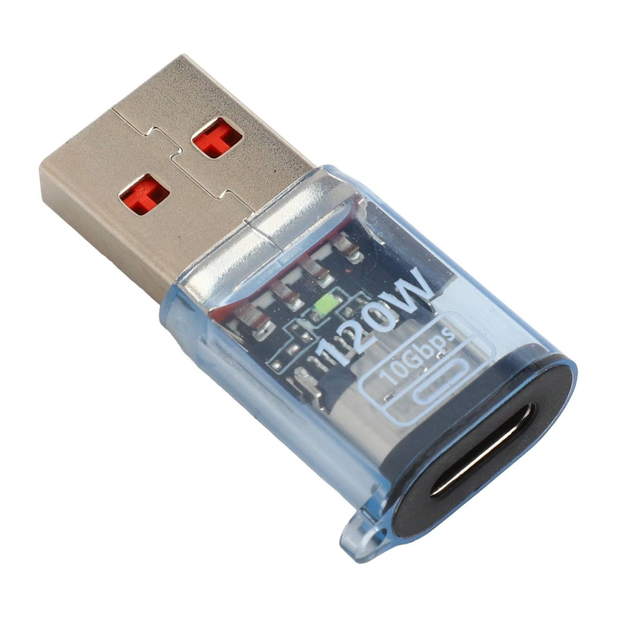 USB C to USB A 3.2 Adapter for External SSD (10Gbps, 120W Power Delivery)