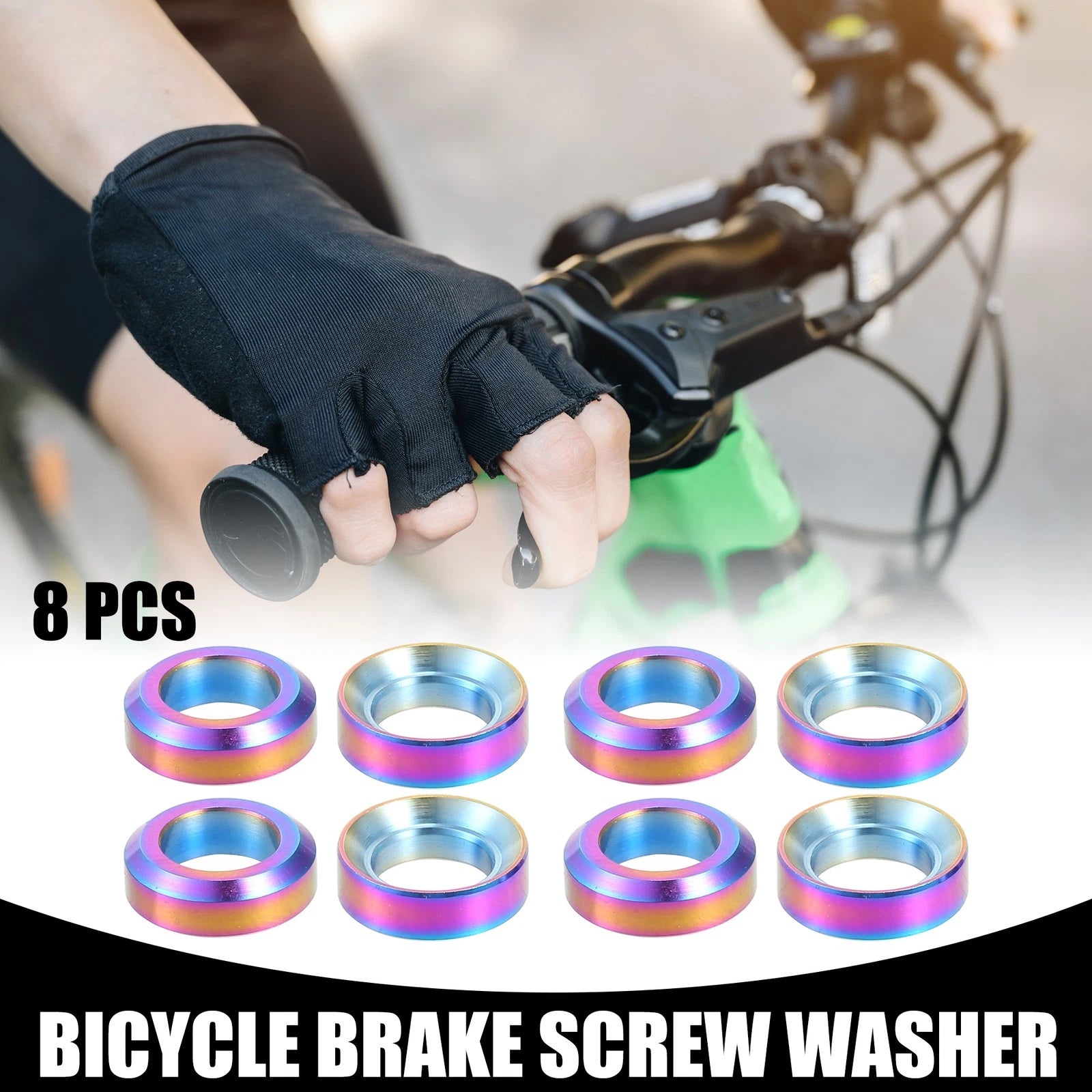Brake Bolt Washer Set M6x5.5 Universal 8 Pcs for Universal (Fits Most)