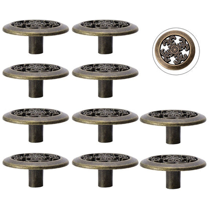 10Pcs Antique Pull Door Knob Cabine Pulls Drawer Cupboard Pull Handle Hardware