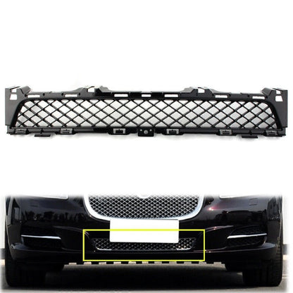 Black Front Lower Bumper Center Grille Mesh for Jaguar XJ (2010–2015)