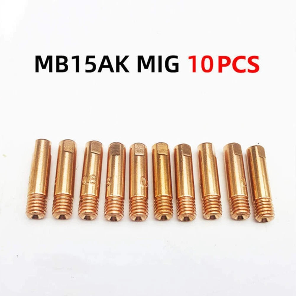 Pack of 10 Copper Alloy 0.6mm Gas Nozzles for MIG Torch