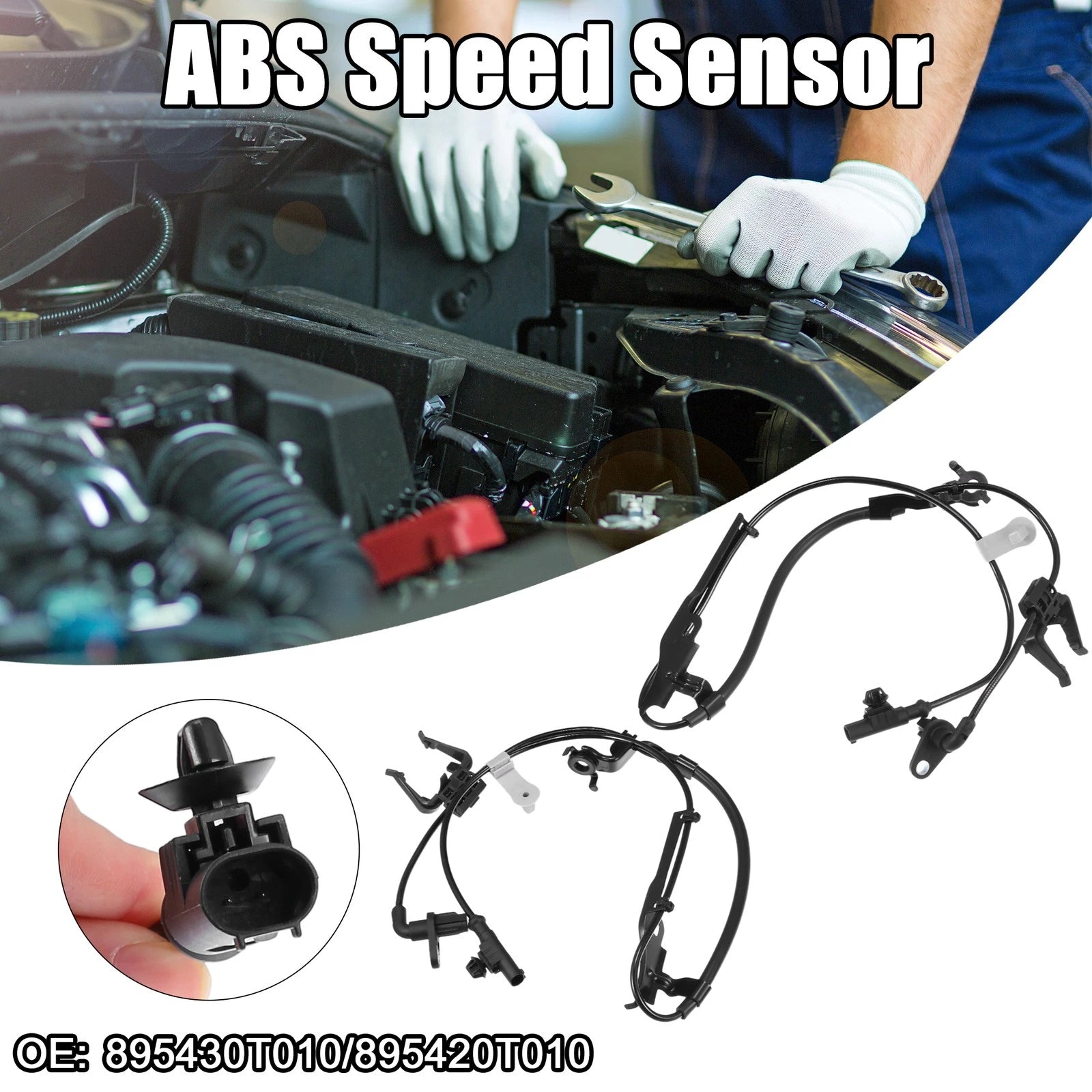 ABS Wheel Speed Sensor Front Set Left Right for Toyota Venza (2009–2015)