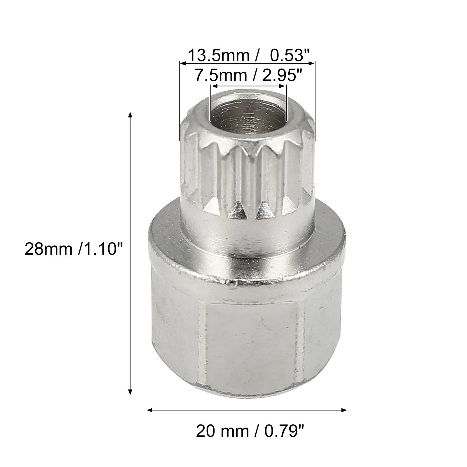 Wheel Lock Lug Nut Removal Key for BMW 1 Series (2011–2019)