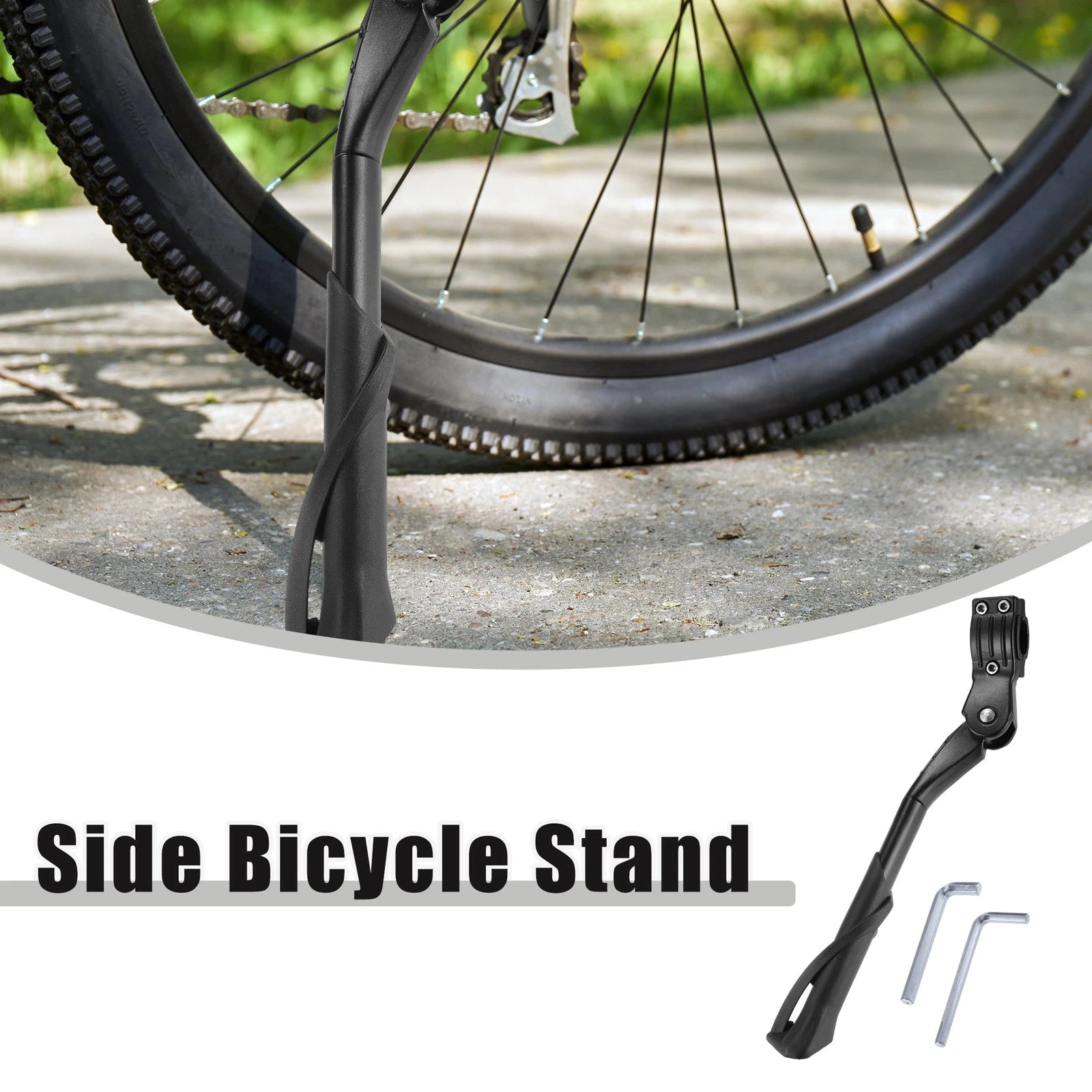 Adjustable Bicycle Stand Side Kickstand Set for 24-29 Inch Bikes (2005–2015)