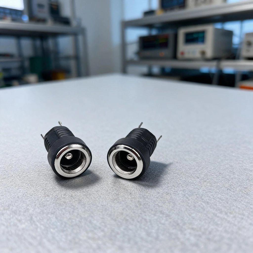 5 Pair 12V DC Power Connectors for Panel Mount (5.5x2.1mm)